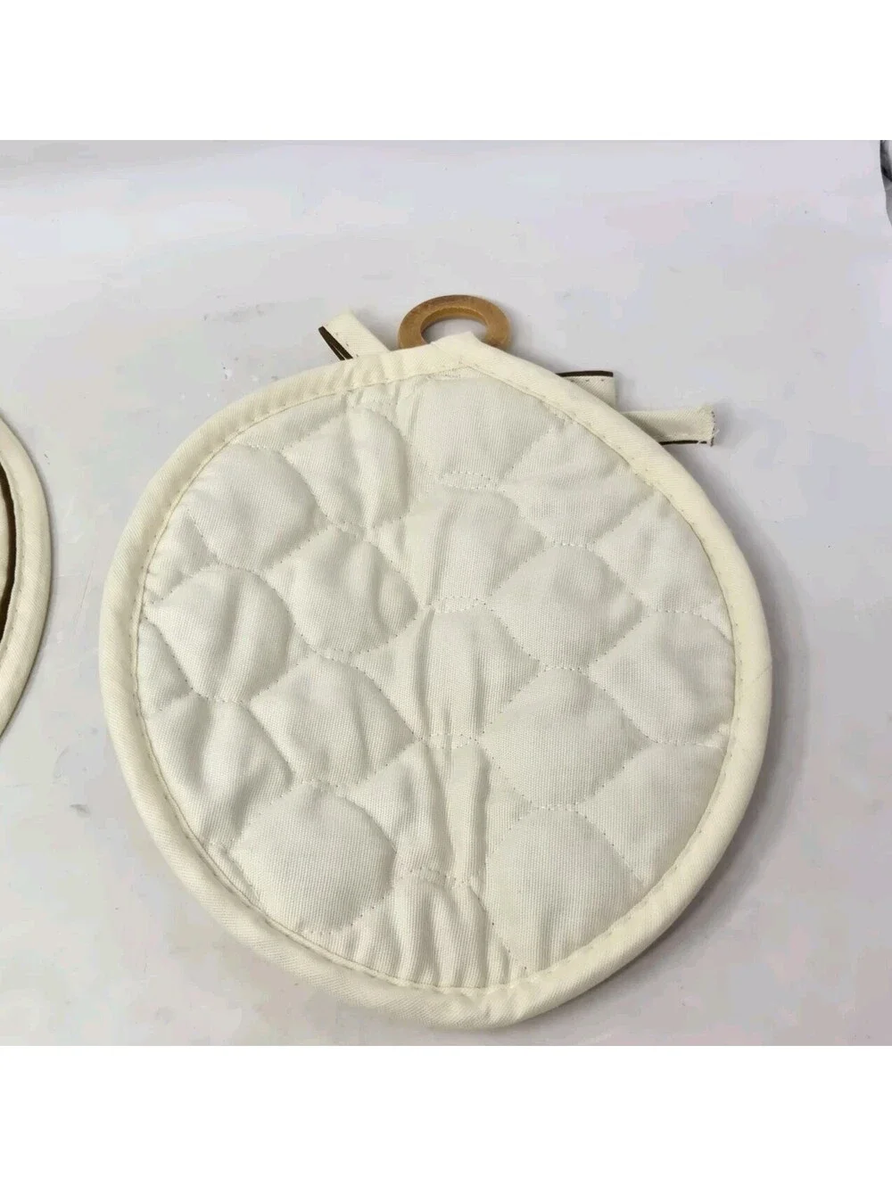 Vintage Retro 70’s Mushroom Embroidered Pot Holders Grandma Cottage Core X2